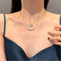 2-in-1 Charming Rose Gold Plated Magnetic Necklace