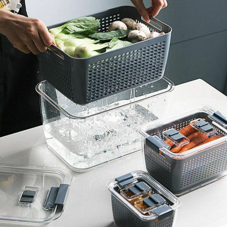 3 in 1 Fridge Drainage Basket