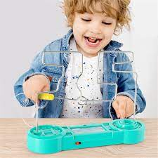 Kids Collision Electric Shock Toy Education Electric Touch Maze Game
