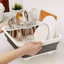 Foldable Dish Rack Plates Drying Rack