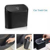 Car Trash Can with Lid Mini Vehicle Trash Bin