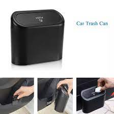 Car Trash Can with Lid Mini Vehicle Trash Bin