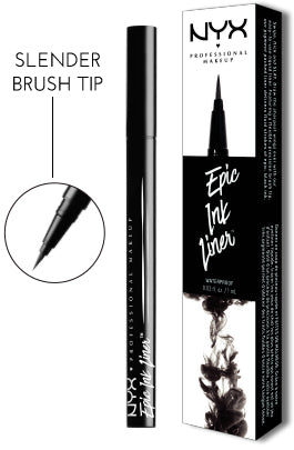 NYX PROFESSIONAL MAKEUP Epic Ink Liner, Waterproof ( pack of 4)