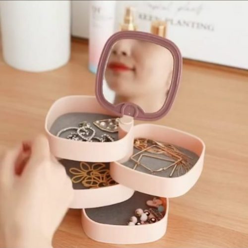 4 Layers Rotatable Jewelry Box