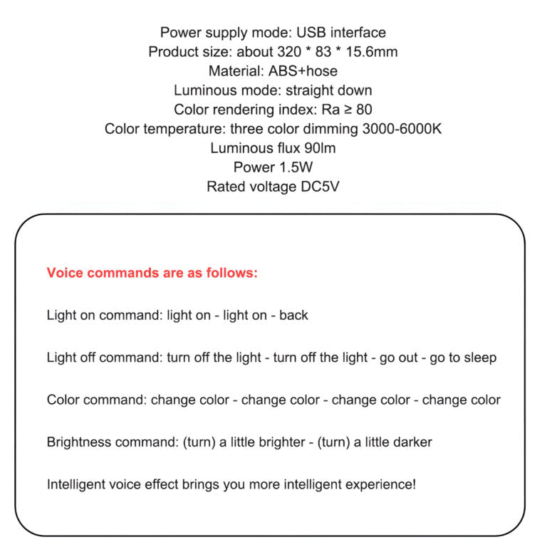 USB Smart Voice Light