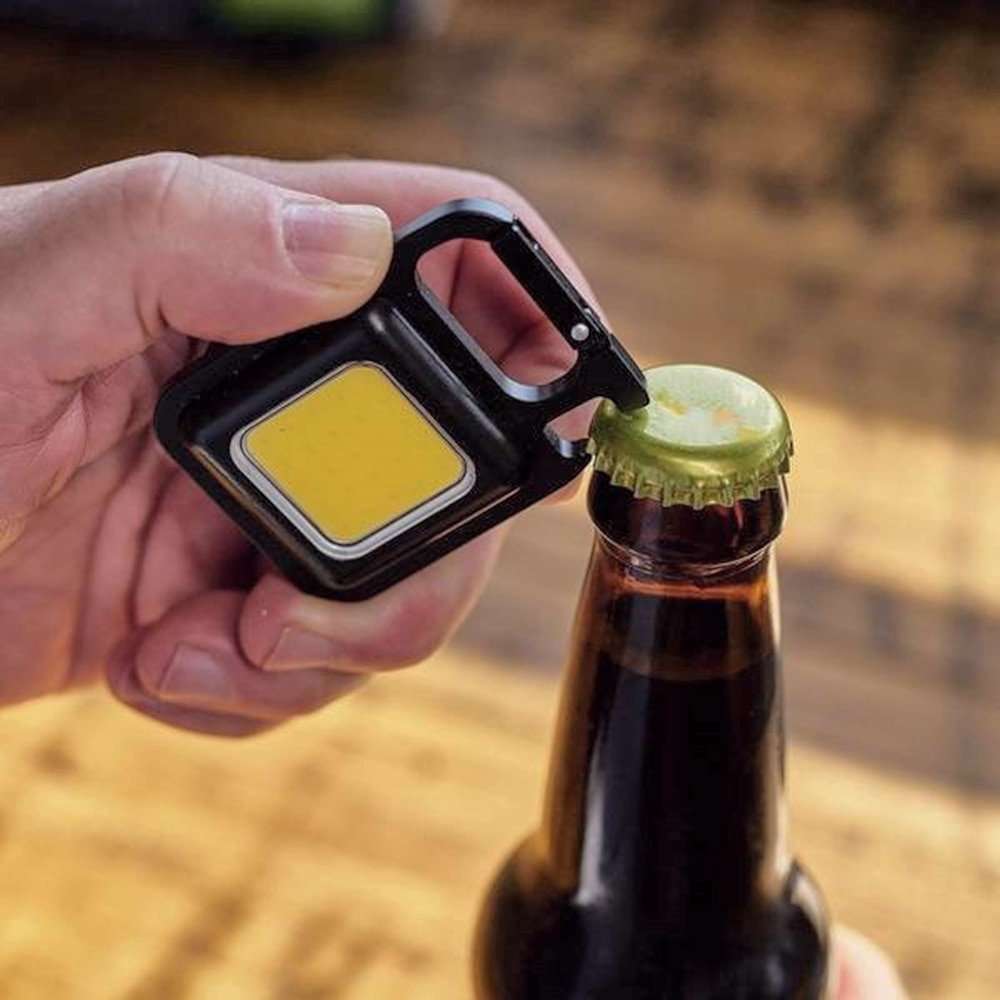 LED Powerful Rechargeable COB Keychain Flashlight