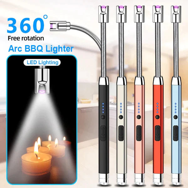 Electric Arc Lighter 360° Neck rotation.