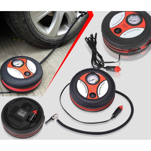 Portable Mini Air Compressor Auto Pump Car Sport Tyre Inflator