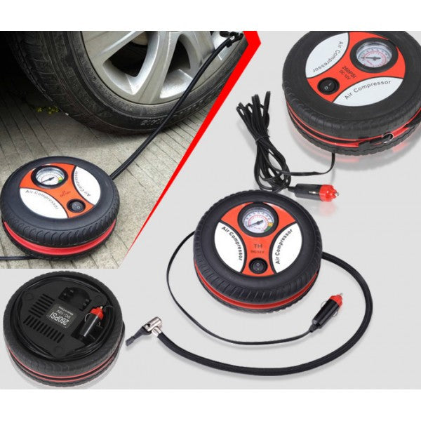Portable Mini Air Compressor Auto Pump Car Sport Tyre Inflator