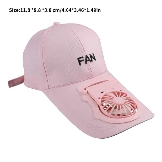 Cap with a built-in cooling Fan