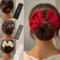 Women Styling Clip Bun Maker Hair Twist Braid Fabric Ponytail