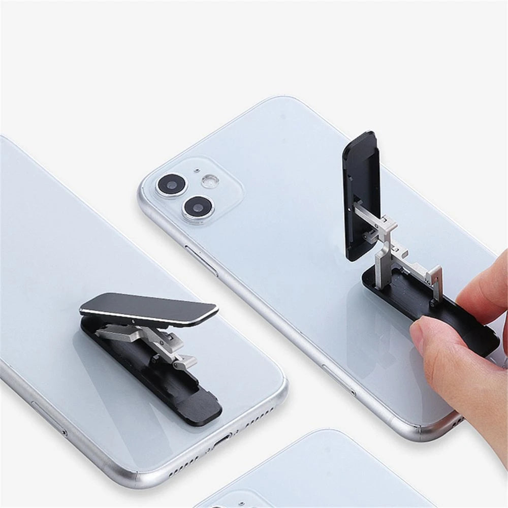 1PC Universal Mini Invisible Foldable Mobile Phone Stand  Desktop Mount Material Holder Adjustable Angle