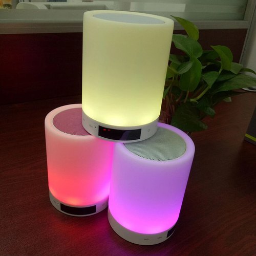 Portable Wireless Bluetooth Speaker Mini Player Touch Pat Light Colorful LED Night Light Bedside Table Lamp for Better Sleeps
