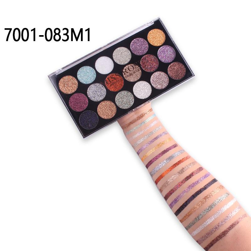 MISS ROSE 18-COLOR SEQUIN GLITTER EYESHADOW PALETTE