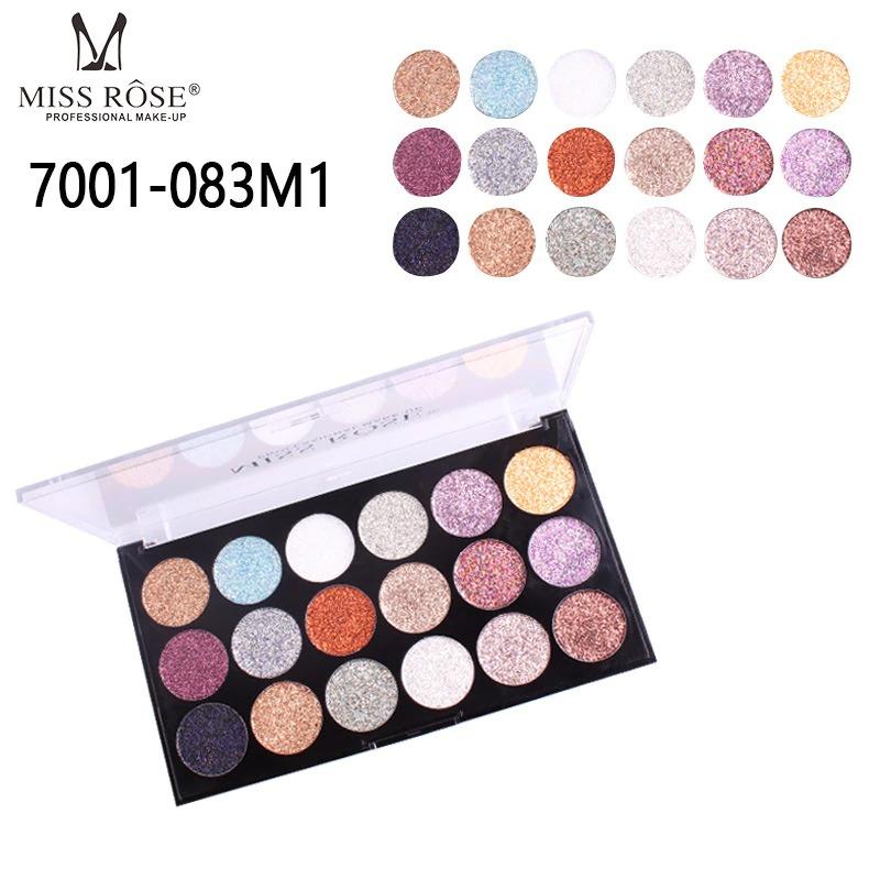 MISS ROSE 18-COLOR SEQUIN GLITTER EYESHADOW PALETTE
