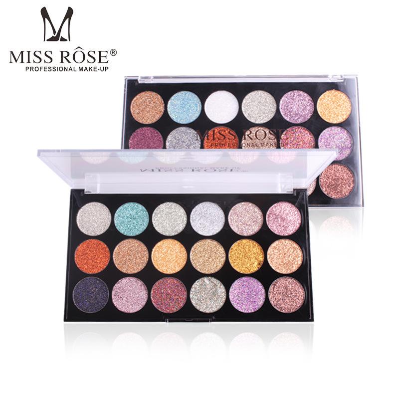 MISS ROSE 18-COLOR SEQUIN GLITTER EYESHADOW PALETTE