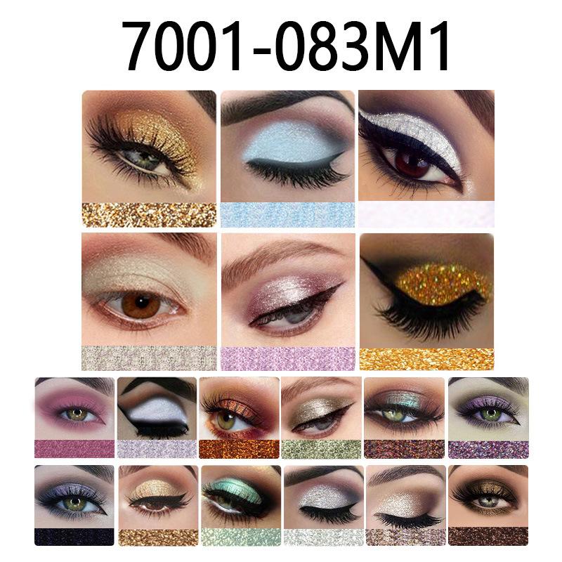 MISS ROSE 18-COLOR SEQUIN GLITTER EYESHADOW PALETTE