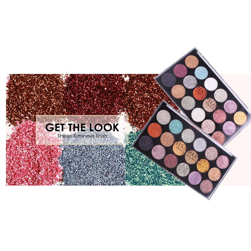 MISS ROSE 18-COLOR SEQUIN GLITTER EYESHADOW PALETTE