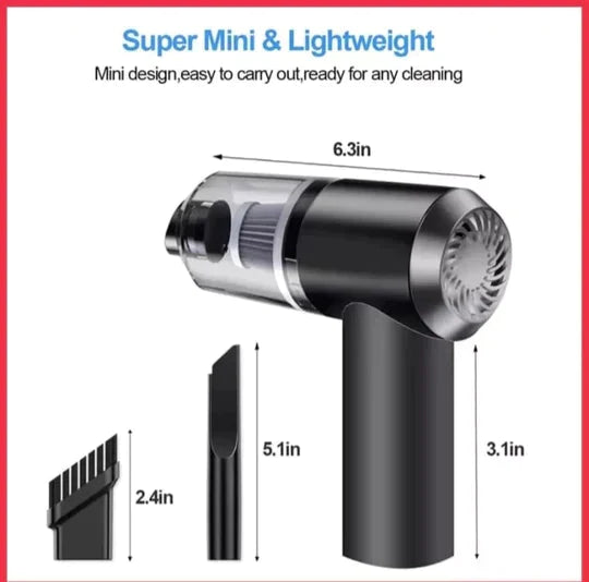 Wireless Rechargeable Home & Car Vacuum Cleaner