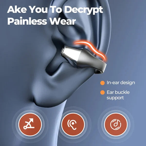 🎁 HOT SALE - 49% OFF🎁 Wireless Ear Clip Bone Conduction Headphones🎧